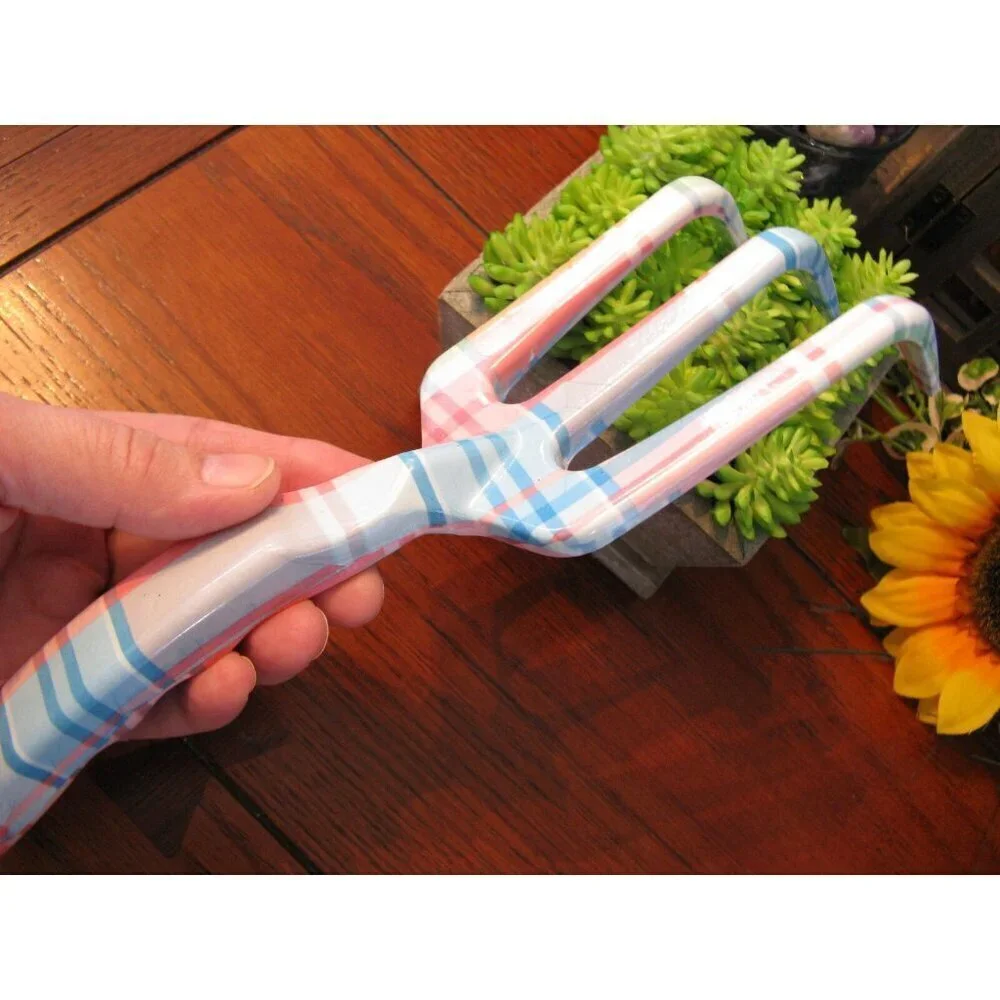 New Gardening Gift Set w/ Hand Rake, Seed Envelopes, Purple Gloves
